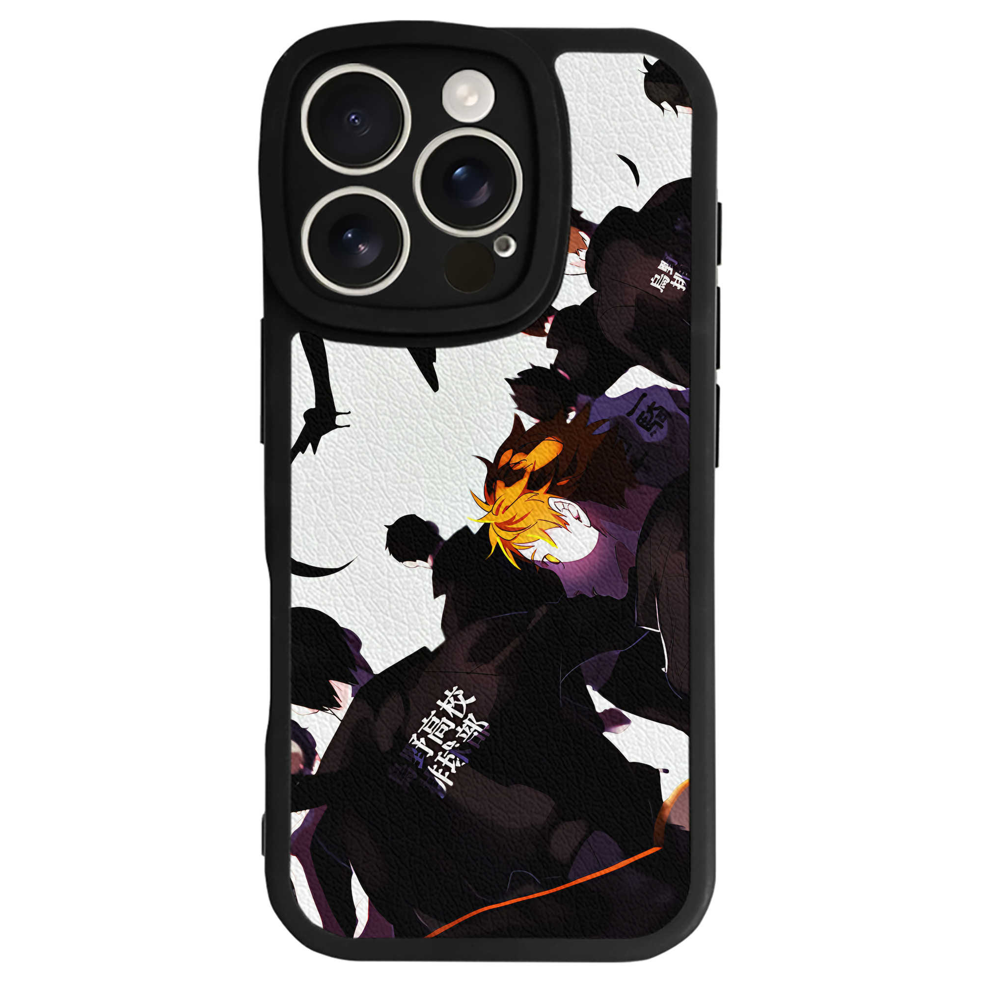 （画像用） ハイキュー!! Haikyu!! 【iPhone 16シリーズ対応】シリコンスマホケース（レザー調） 材質：シリコン